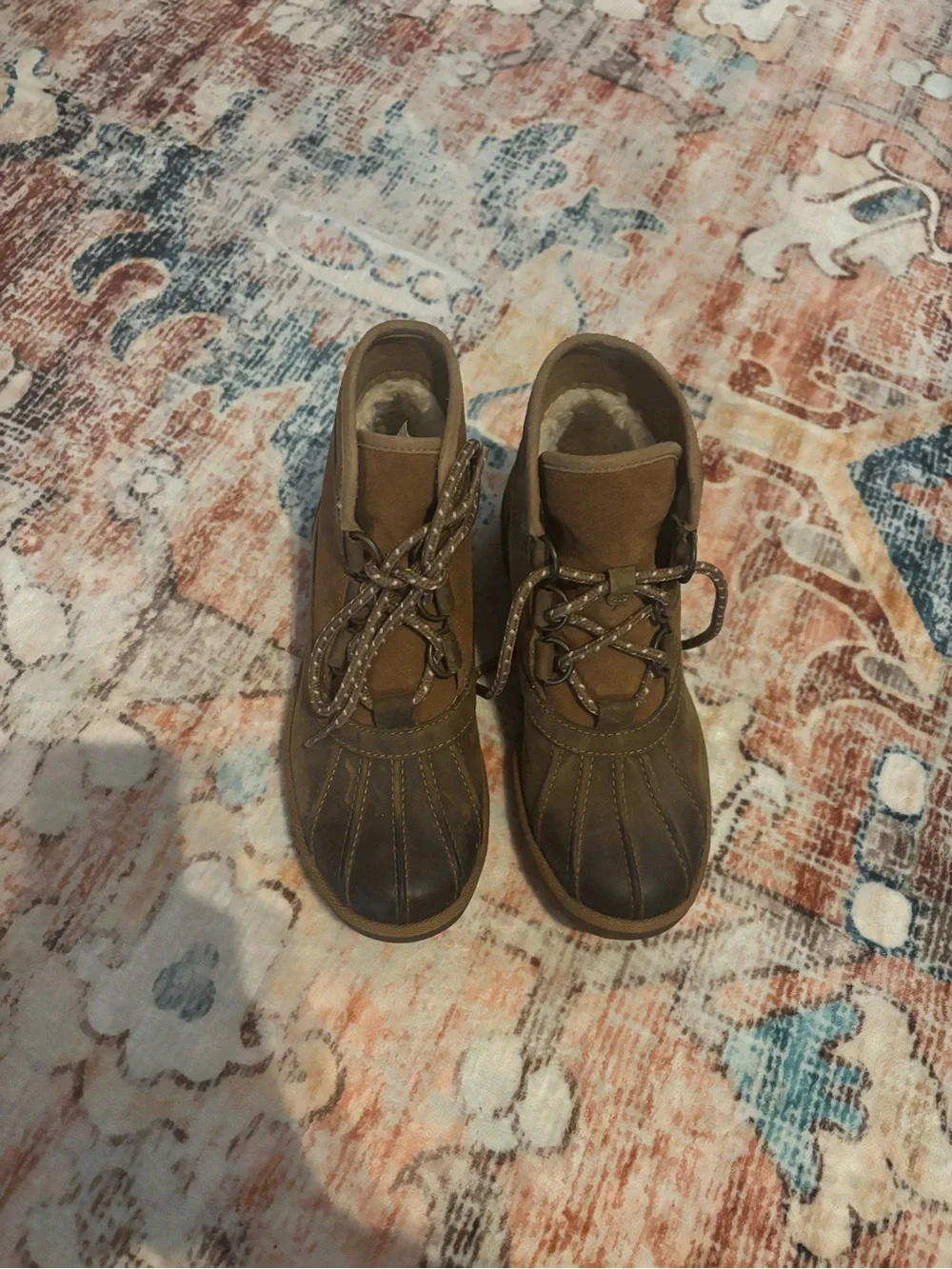 Men's Brown Lace-Up Ugg Boot